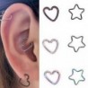 1 db aranyos divatos női fülbevaló bizsu ékszer kiegészítő szív hold alakú
