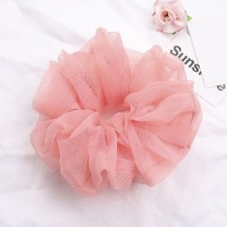 Szín: 001 - Túlméretes Scrunchie Korea nagy organza hajcsipesz női pillangót szerető szív rugalmas hajpántok sifon