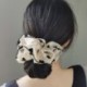 Szín: 001 - Túlméretes Scrunchie Korea nagy organza hajcsipesz női pillangót szerető szív rugalmas hajpántok sifon