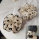 Szín: 001 - Túlméretes Scrunchie Korea nagy organza hajcsipesz női pillangót szerető szív rugalmas hajpántok sifon