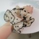 Szín: 001 - Túlméretes Scrunchie Korea nagy organza hajcsipesz női pillangót szerető szív rugalmas hajpántok sifon