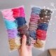 Szín: 1 - 100db/50db Női Lány Scrunchies Pack Elasztikus Hajpántok 3,5cm Tömör hajkötőkötelek Fejfedő Gumi