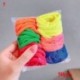 Szín: 5 - 100db/50db Női Lány Scrunchies Pack Elasztikus Hajpántok 3,5cm Tömör hajkötőkötelek Fejfedő Gumi