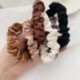 Szín: 1 - 6 db/szett elasztikus hajpántok szatén Scrunchie hajkötők női hajkiegészítők lófarok tartó Hajkötél