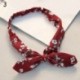 Szín: 3 - Retro női nyúlfülre nyomtatható fejpánt Bowknot elasztikus vashuzal hajpántok Leopárd virágos Scrunchie