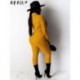 Szín: szürke L - Akaily Bandage Solid őszi body Jumpsuit for Women Club Outfit 2023, hosszú ujjú, kivágott vállú,