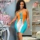 Szín: zöld L - Akaily Streetwear Patchwork Bandage Bodycon Jumpsuit Női Romper Szexi One Piece Outfit Playsuit Női Rövid