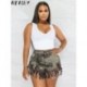 Szín: Army Green L - Akaily Summer Camouflage Booty Booty Shorts For Woemn 2023 Utcai stílusú hétköznapi rövid nadrág