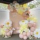 Szín: 133db - 133db Daisy Balloon Garland Arch Kit napraforgó pasztell macaron ballonnal Boho születésnapi parti babazuhany