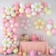 Szín: készlet 3 - Daisy Balloons Garland Arch Kit Macaron Pink Sárga Latex Ballon Szett Esküvői Születésnapi Party