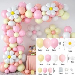 Szín: készlet 1 - Daisy Balloons Garland Arch Kit Macaron Pink Sárga Latex Ballon Szett Esküvői Születésnapi Party