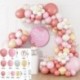 Szín: szett 7 - Daisy Balloons Garland Arch Kit Macaron Pink Sárga Latex Ballon Szett Esküvői Születésnapi Party kellékek