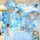 Szín: 164 DB - 164db Princess Snowflake Balloons Garland Arch Kit Frozen Születésnapi Party Ice Snow Ballon Baby Shower