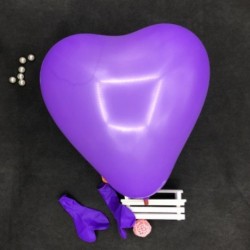 Szín: lila - 10db/tétel 12inch vastag 2,2g Love Heart Latex hélium léggömbök Romantikus Valentin napi esküvői party