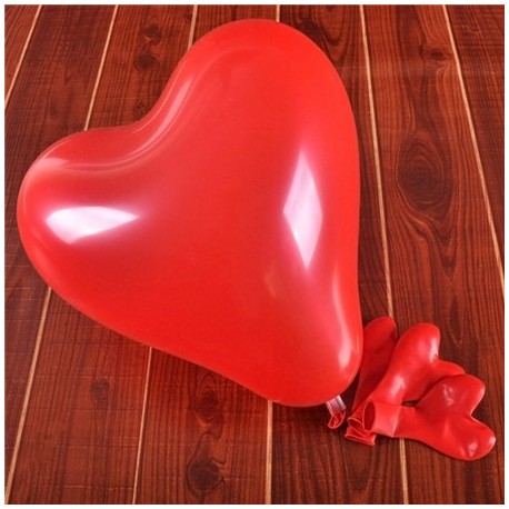 Piros szín - 10db/tétel Romantikus 2,2g Kék Love Heart Latex lufi Felfújható Esküvői Dekoráció Party Balloon Valentin
