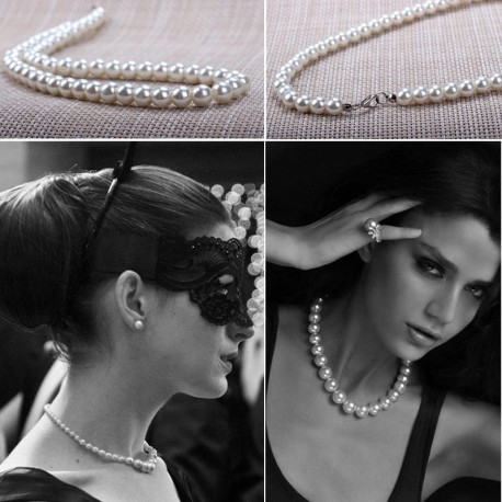 Divatos Elegáns 8mm Női nyaklánc ékszer 1db