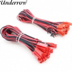 Szín: 100mm JSTplug-20PCS - 20 db 100 mm-es 150 mm-es 200 mm-es JST dugós dugós csatlakozó dugó RC Lipo akkumulátorhoz