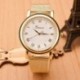Fashion Nők Classic Genf Quartz luxus rozsdamentes acél Wrist Watch